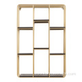 modern living room shelving gold wrought iron bookshelf